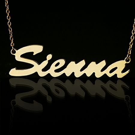 フレンチstyle（K10イエローゴールド）ネームネックレス