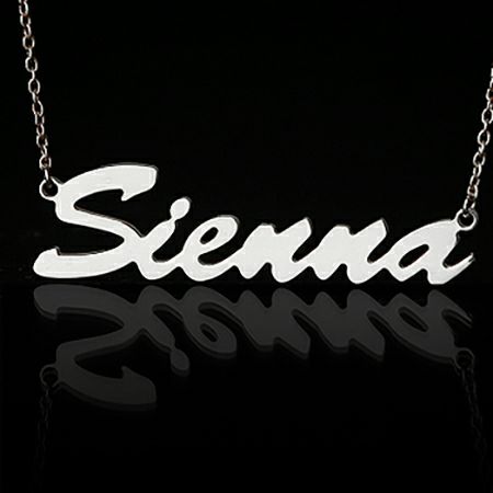 フレンチstyle（プラチナ）ネームネックレス