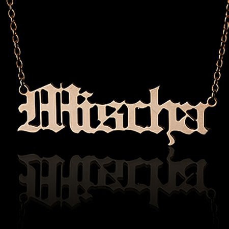 イングランドstyle（K18ピンクゴールド）ネームネックレス