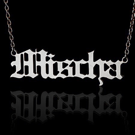 イングランドstyle（プラチナ）ネームネックレス