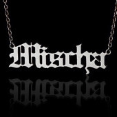 イングランドstyle（プラチナ）ネームネックレス