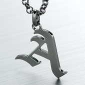 メンズイニシャルネックレス(シルバー925)