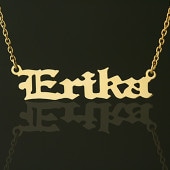 イングランドstyle (K18イエローゴールド) ネームアンクレット