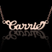キャリーstyle (K18ピンクゴールド) ネームアンクレット