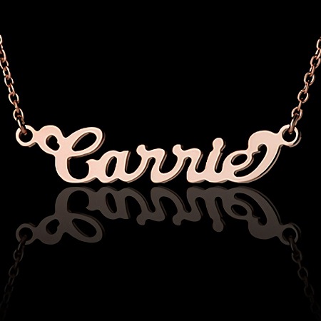 キャリーstyle (K18ピンクゴールド) ネームアンクレット