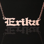 イングランドstyle (K18ピンクゴールド) ネームアンクレット