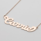 キャリーstyle（K10ピンクゴールド）ネームネックレス
