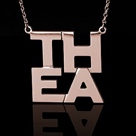 モナコstyle（K10ピンクゴールド）ネームネックレス