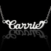 キャリーstyle(K10ホワイトゴールド) ネームアンクレット