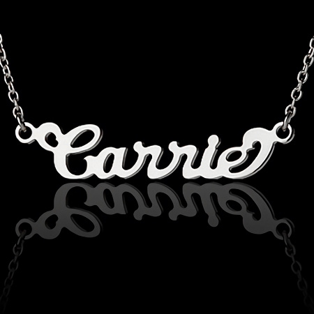キャリーstyle(K10ホワイトゴールド) ネームアンクレット