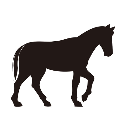 特注ホース（馬）ネックレス/K18イエローゴールド/全長41cm