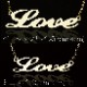 ニューヨークstyle (K10ホワイトゴールド) ネームネックレス