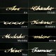 ニューヨークstyle (K18ホワイトゴールド) ネームアンクレット