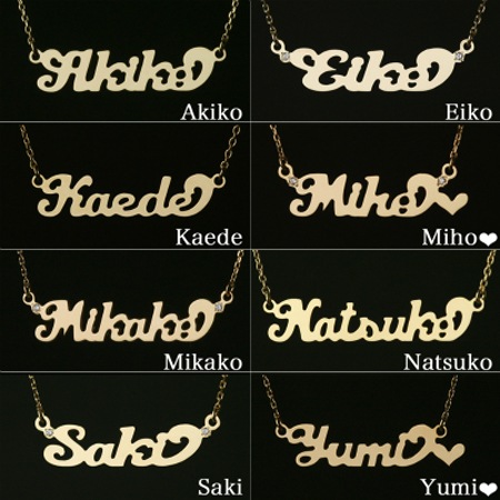 キャリーstyle (K10ホワイトゴールド) ネームブレスレット