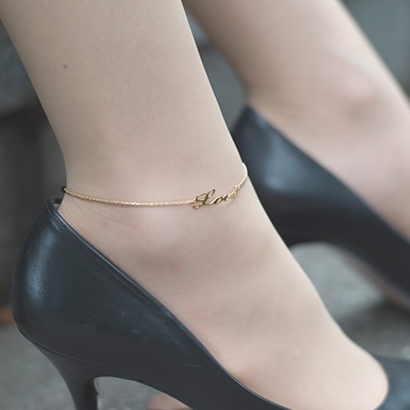 キャリーstyle(K10ピンクゴールド) ネームアンクレット