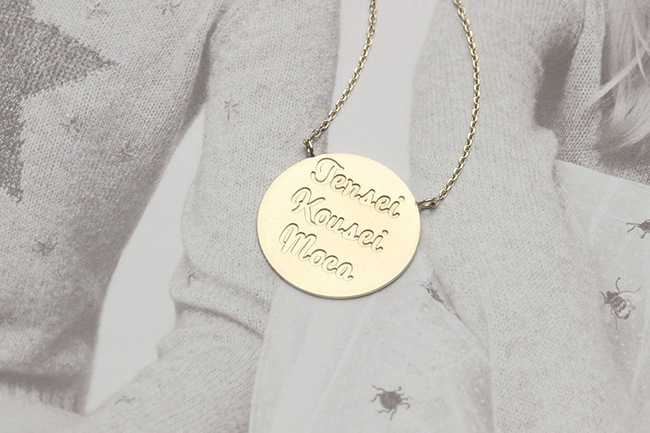 ママズネックレス(K10ピンクゴールド)