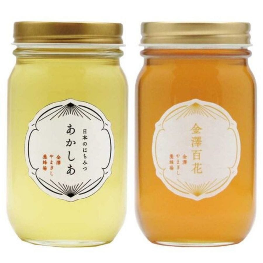 【産直品】日本のはちみつアカシヤ・金沢のはちみつ百花 各300g  国産蜂蜜