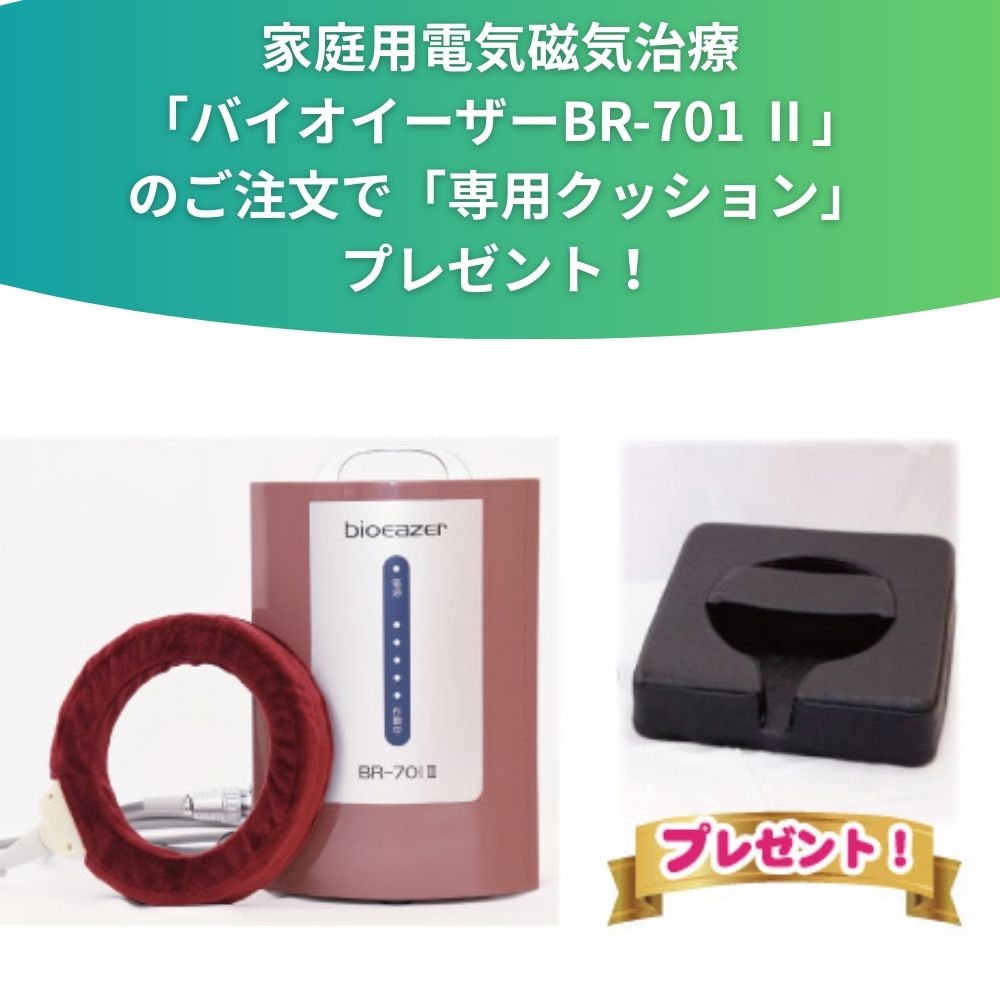 【期間限定キャンペーン】家庭用電気磁気治療器 バイオイーザーBR-701Ⅱ＋専用クッションプレゼント