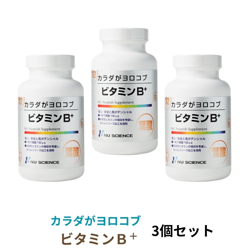 ビタミンB+ 240粒 3個セット ニューサイエンス カラダがヨロコブシリーズ
