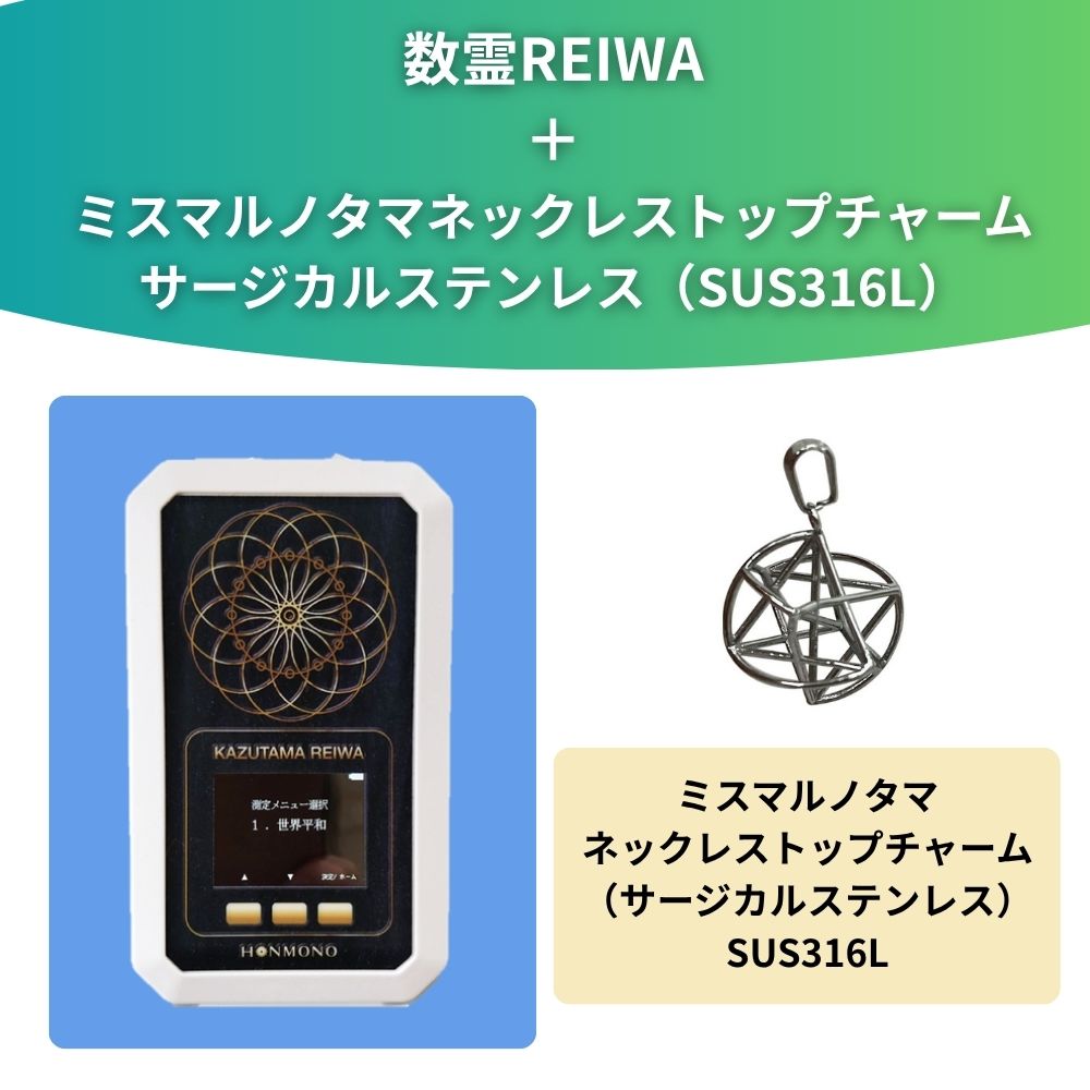 数霊ZENWA・空 ＋ ミスマルノタマネックレストップチャーム サージカル