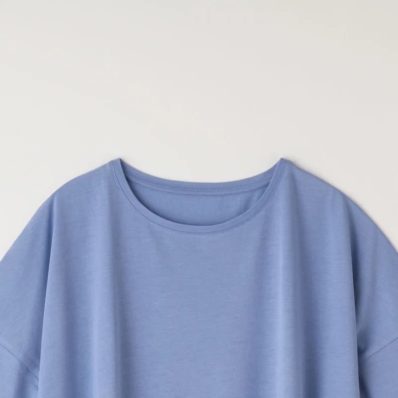 竹布 ドロップショルダー Ｔシャツ   ナファ生活研究所  メール便のみ