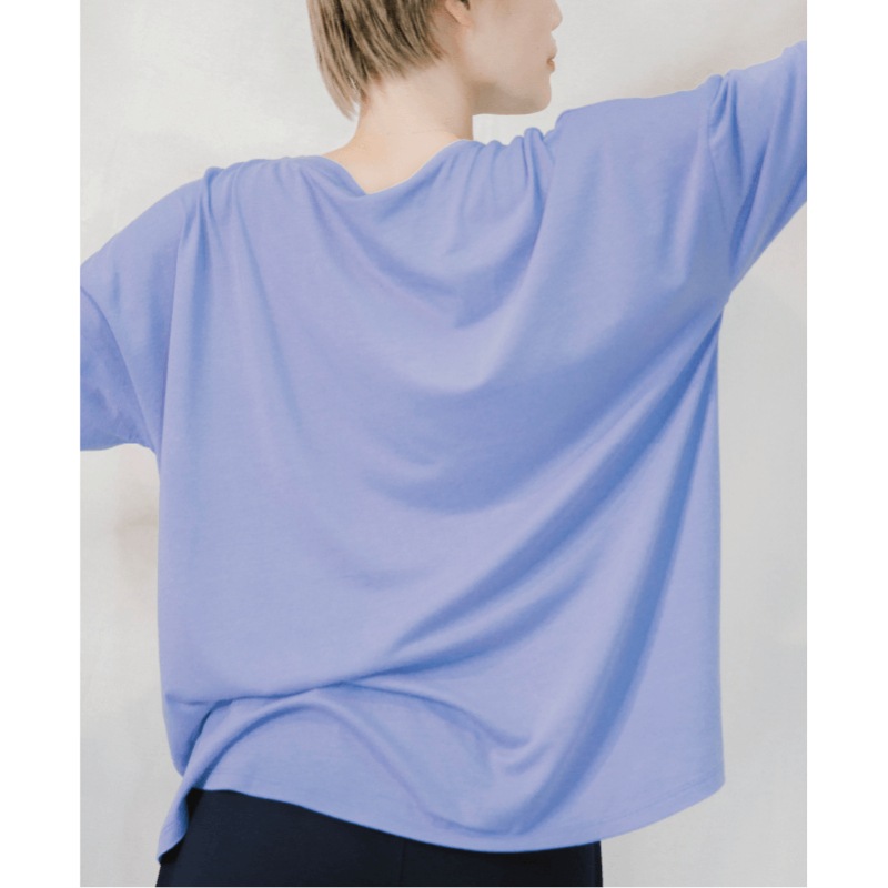 竹布 ドロップショルダー Ｔシャツ   ナファ生活研究所  メール便のみ
