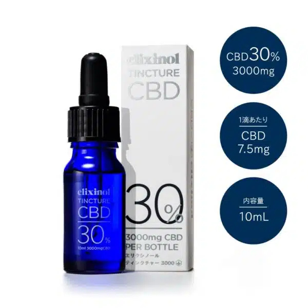 エリクシノール CBD ティンクチャー 3000 濃度30% CBD 3000mg