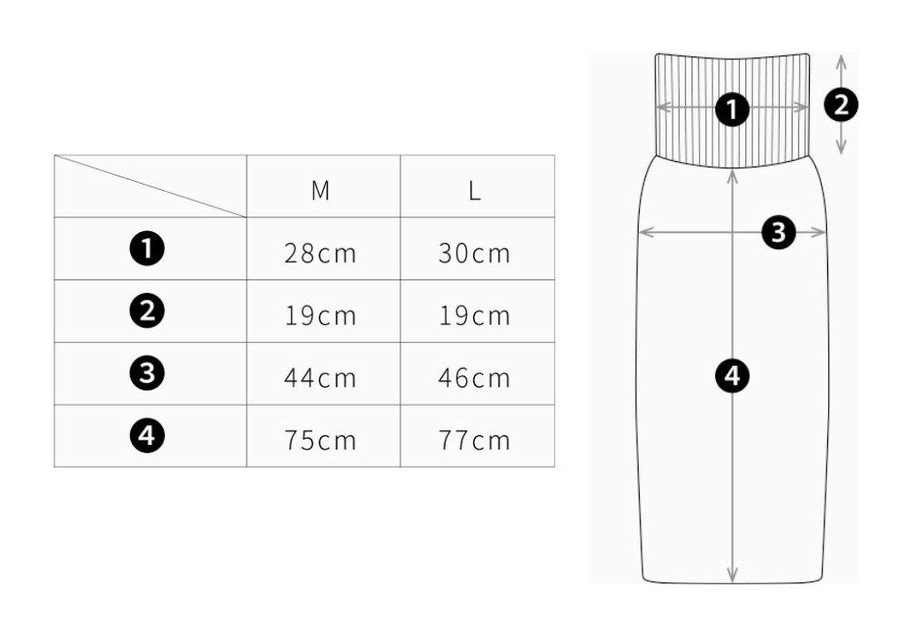 ピント肋骨巻きスカート p!nto Wear