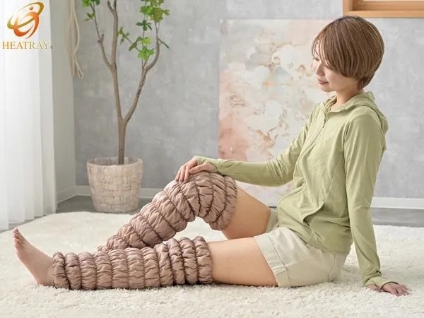 HEATRAYエアー　もこもこレッグウォーマー ストロング（2枚1組）