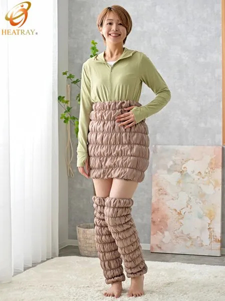 HEATRAYエアー　もこもこレッグウォーマー ストロング（2枚1組）