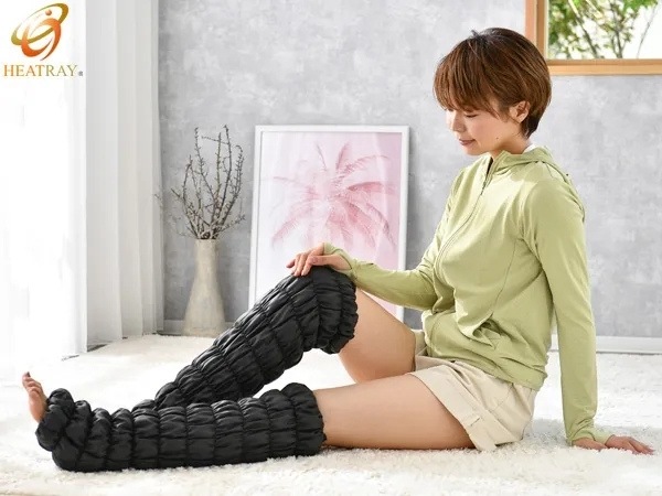 HEATRAYエアー　もこもこレッグウォーマー ストロング（2枚1組）