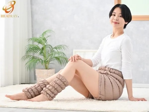 HEATRAYエアー もこもこレッグウォーマー ショート(2枚1組)