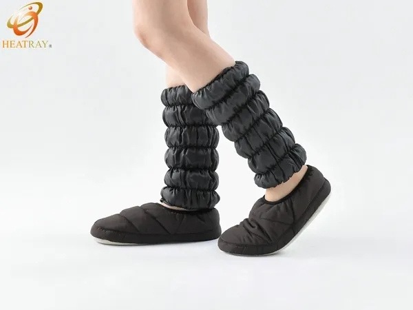 HEATRAYエアー もこもこレッグウォーマー ショート(2枚1組)