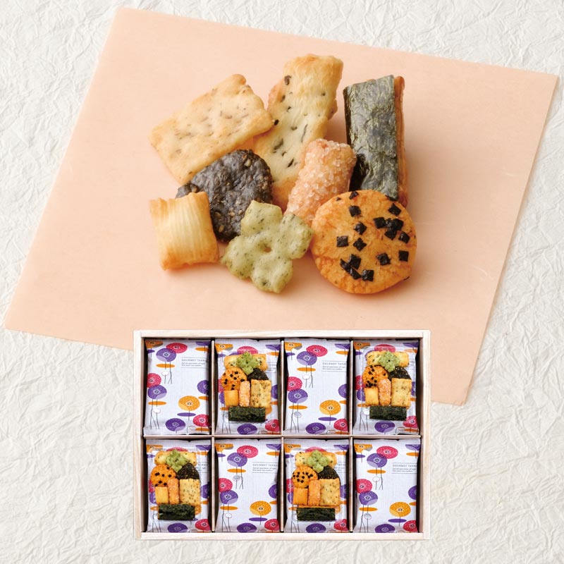 ぐるめ探訪 箱 24袋入 | ぐるめ探訪 | おかき・おせんべい専門店 えくぼ屋