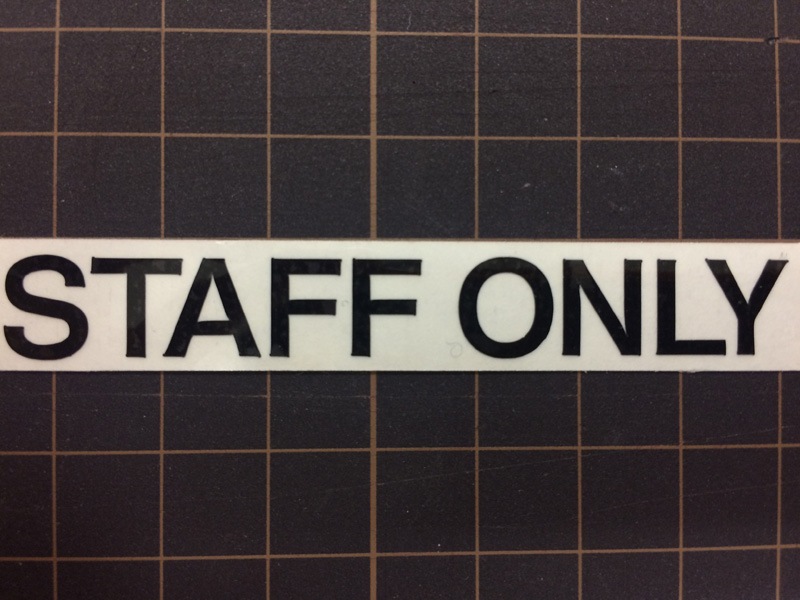 ��STAFF ONLY�ۥ��åƥ��󥰥����ȡ�������ɽ�������롡������������