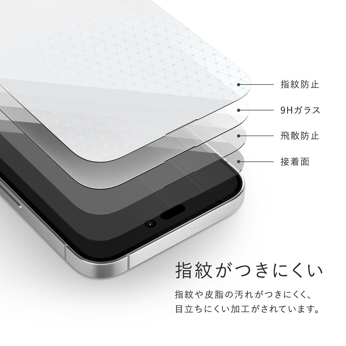 elago TEMPERED GLASS PROTECTOR for iPhone15 Pro Max