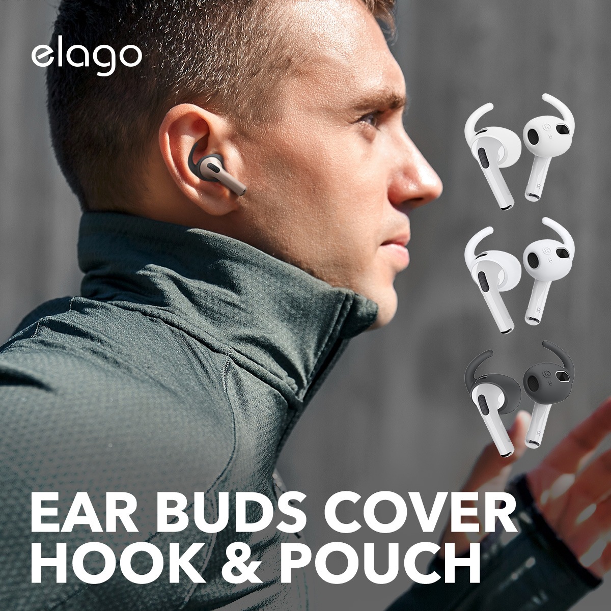 elago EAR BUDS COVER HOOK & POUCH for AirPods 3