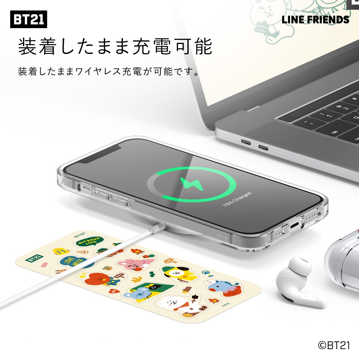 elago LINE FRIENDS BT21 THE GREEN PLANET (Phone) for iPhone12 Pro / iPhone12