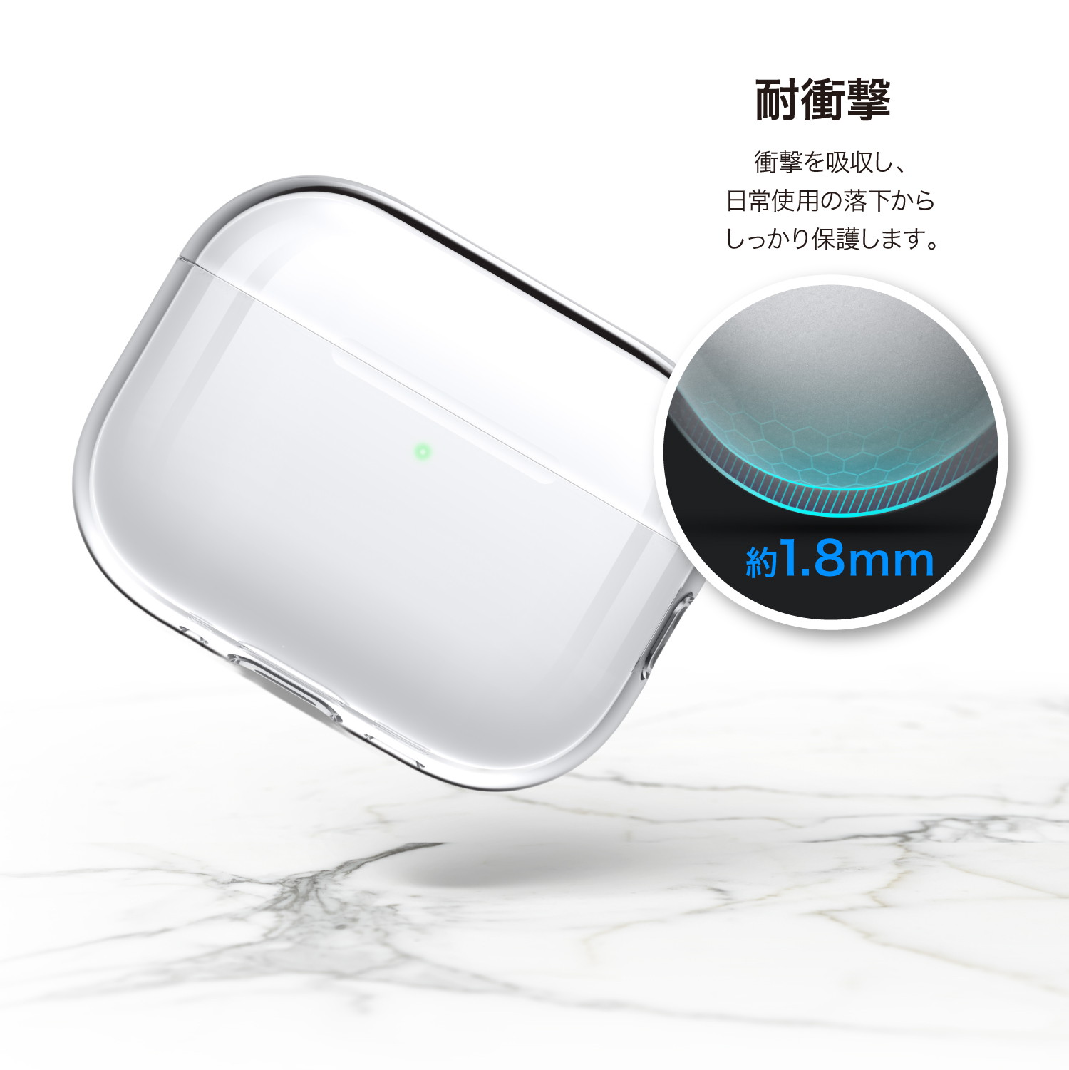 elago CLEAR CASE (Portable Basic) for AirPods Pro 3rd