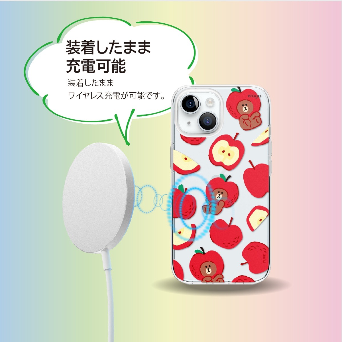 elago LINE FRIENDS B&F FRUIT SHOP (Phone) for iPhone15