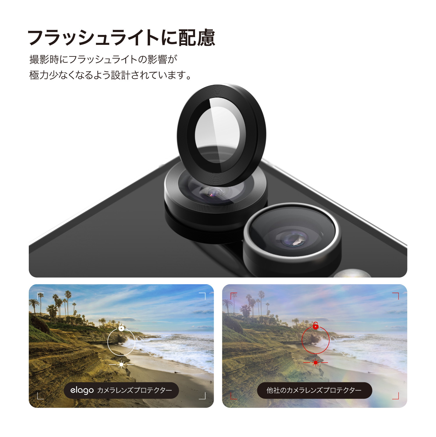 elago Individual Camera Lens Protector for Galaxy Z Flip7