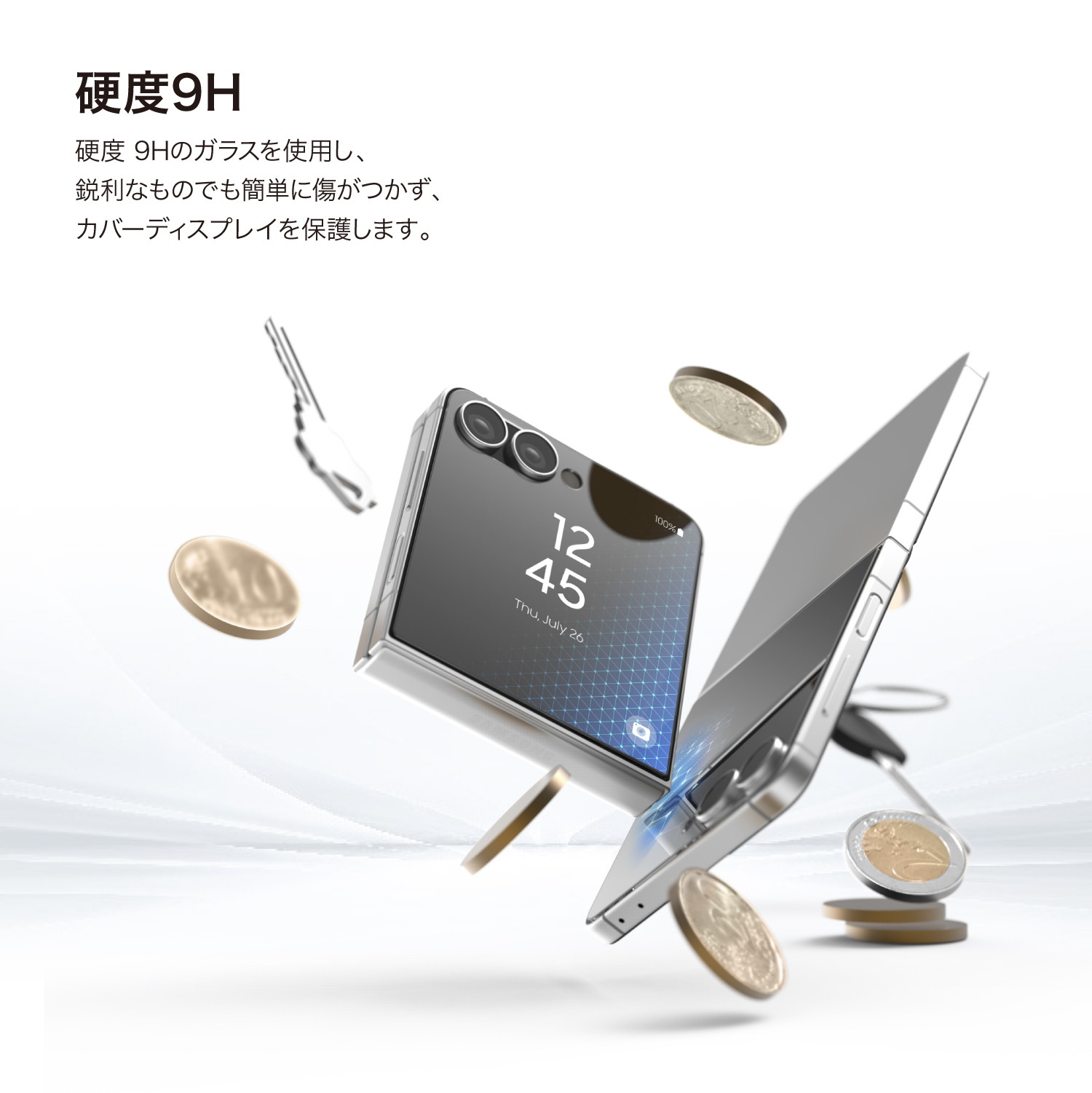 elago TEMPERED GLASS PROTECTOR (Flip) for Galaxy Z Flip7