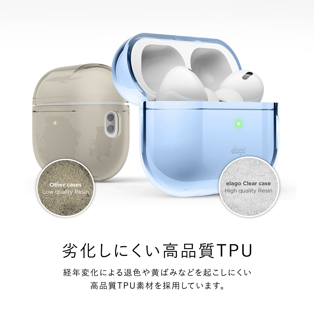 elago CLEAR BASIC CASE with Round Strap for AirPods Pro 2nd