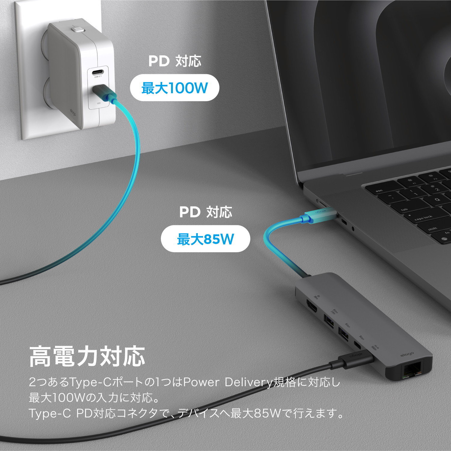 elago 6 IN 1 MULTI HUB for Type-C Port