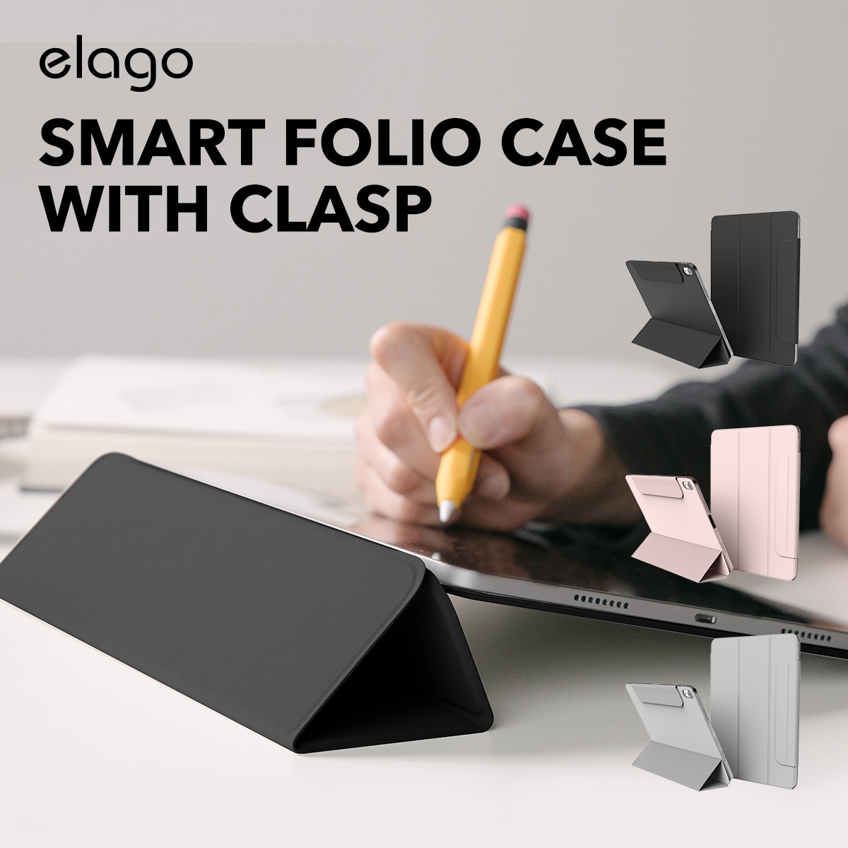 elago SMART FOLIO CASE WITH CLASP for iPad Air 10.9 (2020/2022)