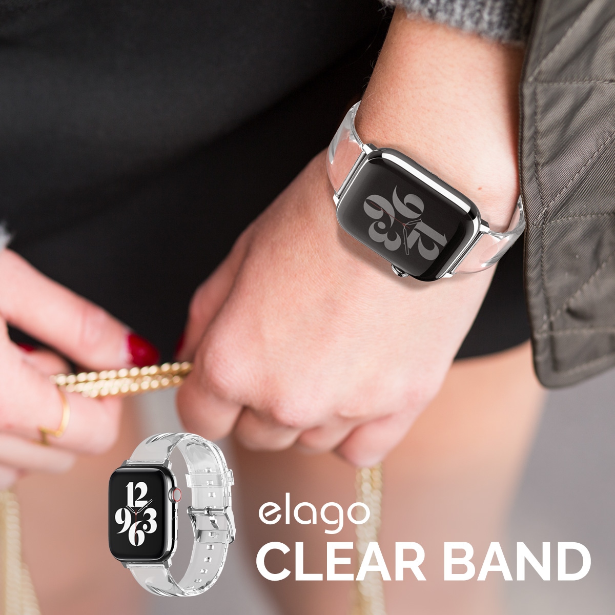 elago CLEAR BAND for Apple Watch 38/40mm