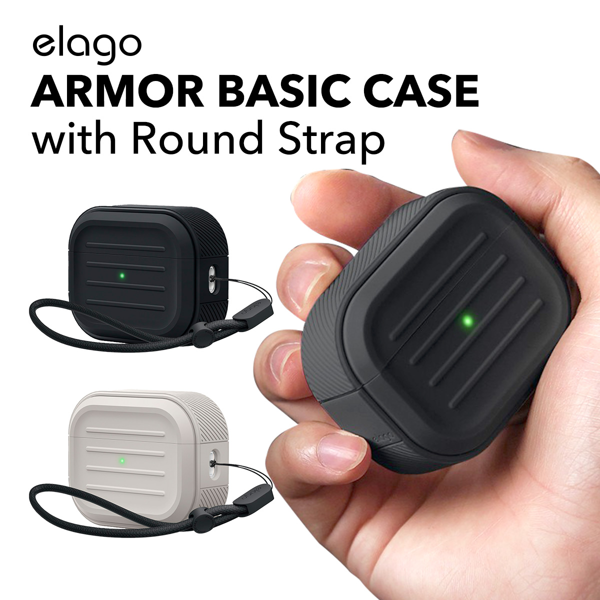 elago ARMOR CASE with Round Strap for AirPods Pro 2nd