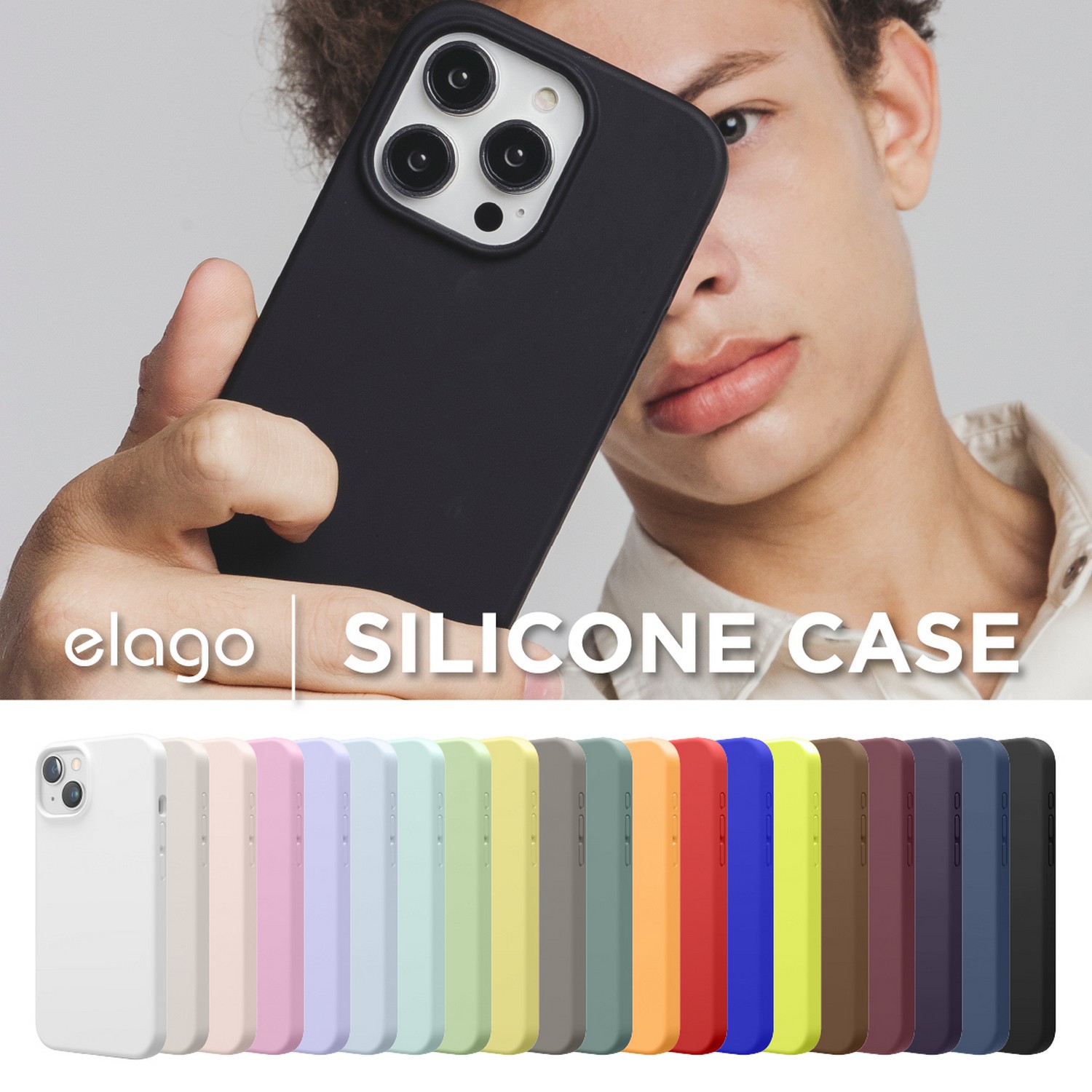 elago SILICONE CASE 3 for iPhone15 Plus