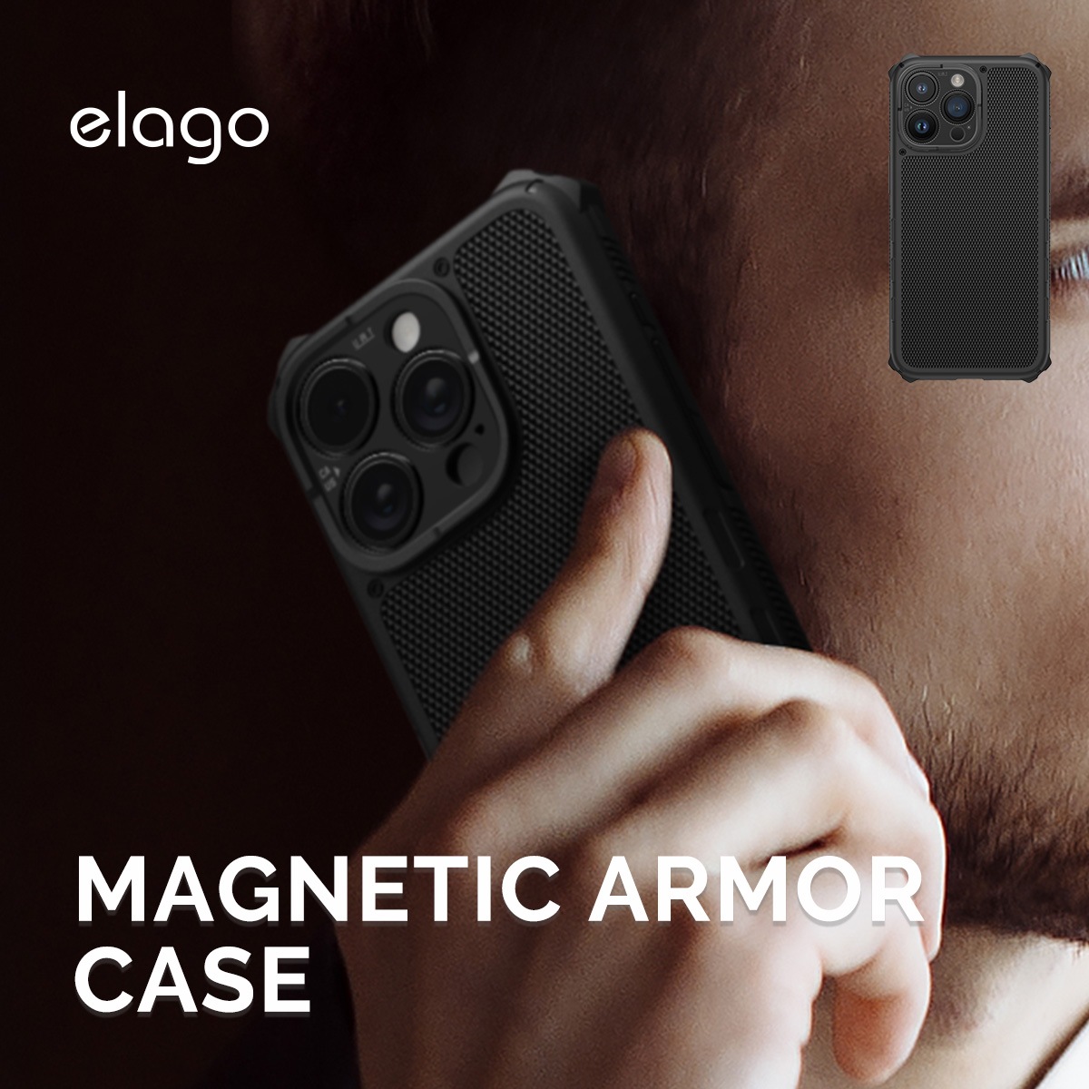 elago MAGNETIC ARMOR CASE for iPhone15 Pro Max