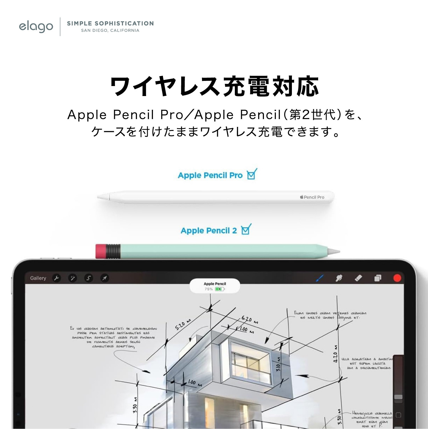 elago CLASSIC CASE for Apple Pencil 2nd Gen / Pro